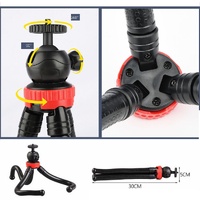 Flexible Mini Tripod with Ball Head for Slr Gopro Dji and Other Action Cameras - 30cm x 5cm thumbnail