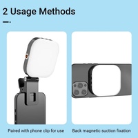 Rechargeable Mini Magnetic Selfie Light - Tri-colour Temperature thumbnail