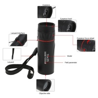 Portable High Definition Dual Focus Monocular Telescope - 10X25 - Professional thumbnail