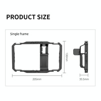 Vlogging Live Broadcast Smartphone Video Rig With Led Light And Mic thumbnail