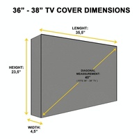 Universal Outdoor Tv Cover - 52-55 Inch Waterproof & Dustproof thumbnail