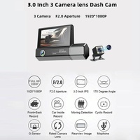 1080p Hd Multi-language Driving Recorder with 3 Lenses thumbnail