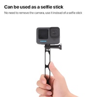 Aluminum Extension Arm with Hollow Grip - 20cm - Black thumbnail