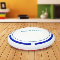 Intelligent 2-in-1 Rechargeable Floor Sweeping Robot Vacuum - Black thumbnail