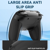 Vibration Gamepad for Switch / Android / Apple / Pc - Tooth Design - Black thumbnail