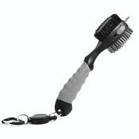 Portable Golf Club Brush - Retractable - Black thumbnail