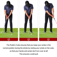 Improve Golf Posture with Putter Wrist Fixer Set - Red thumbnail