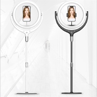 12 Inch Desktop Fill Light Beauty Bracket for Landing Headlights - White thumbnail