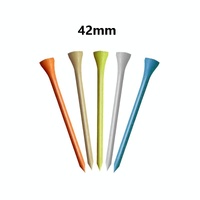 40 Wooden Golf Tees with Ball Holder - 42Mm thumbnail