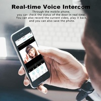Wireless Smart Doorbell With Two-Way Intercom & Night Vision - Battery Powered - Black thumbnail