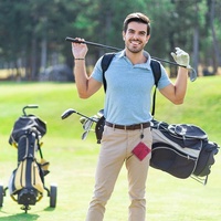 Easy Draw Golf Ball Wipe Cloth - Retractable String - Blue thumbnail