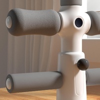 Adjustable 2-In-1 Sit-Up Boxing Ball Stand With Punching Bag - Gray / White thumbnail