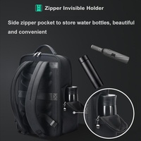 Large-capacity Business Laptop Backpack with Usb & Type-c Port - First-layer Cowhide Black thumbnail