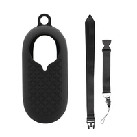 Silicone Camera Case Set with Lanyard for Insta360 Go2 - Black thumbnail