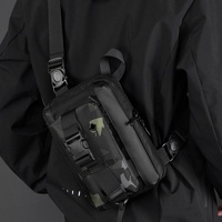 Functional Men Chest Bag Versatile Messenger Bag For Everyday Use - Black thumbnail
