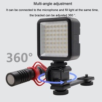 Aluminum Flashlight Bracket For Multifunctional Shoe Base With 3 Hot Boots thumbnail