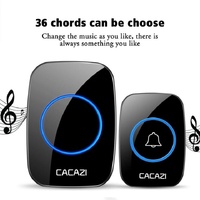 Wireless Waterproof Smart Doorbell - 2 Battery Options - White thumbnail