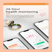 Smart Ring With Heart Rate Blood Oxygen Sleep Monitoring - Rose Gold Size 7 thumbnail