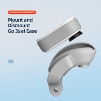 Shock-absorbing Silicone Cover for Insta360 Go 3s Camera - Black - Horizontal Gray thumbnail