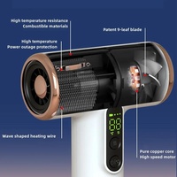 Rechargeable Hair Dryer 3 Speeds Adjustable White thumbnail