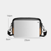 Waterproof Shoulder Crossbody Bag For Men Wear Resistant Design - Black thumbnail