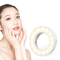 Selfie Ring Light for Mobile Phones - Beauty Enhancer - White thumbnail