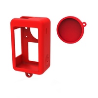 Protective Silicone Case with Lens Cap for Dji Action 3 - Black thumbnail