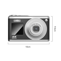 4K Hd Optical Zoom Digital Camera 60Mp Dual Screen Selfie Camera No Memory - Black thumbnail