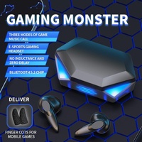 True Stereo Touch Gaming Bluetooth Earphones - G20 Tws 5.2 - Black thumbnail