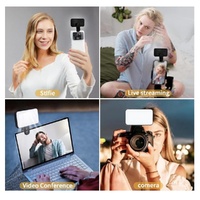 Rechargeable Selfie Light for Phone Laptop Tablet - Black thumbnail