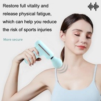 Portable Handheld Massage Gun For Muscle Relaxation - Blue thumbnail