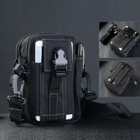 Versatile Messenger Bag With Shoulder Strap - Black thumbnail