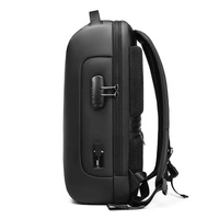 Large Capacity Waterproof Laptop Backpack with Usb Port for Business Travel - Light Grey thumbnail