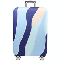 22-24 Inch Travel Suitcase Dust Covers - Elastic & Abrasion-resistant - Green Ripple thumbnail