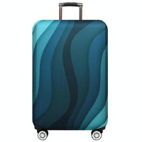 29-32 Inch Travel Suitcase Dust Covers - Elastic & Abrasion-resistant - Green Ripple thumbnail