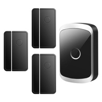 Smart Wireless Doorbell Alarm With 3 Split Type Door Sensors - Gold thumbnail