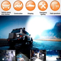 18W Cree 6 Led White Light Condenser Engineering Lamp / Waterproof Ip67 Suvs Light Dc 10 - 30V Black thumbnail