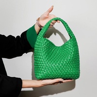 Apricot Hand Woven 2-in-1 Shoulder Bag - Brown thumbnail