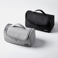 Portable Hair Dryer Storage Bag With Hook Large Capacity - Black thumbnail