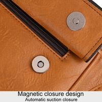 Large Capacity Crossbody Bag For Men D808 Single Shoulder Bag - Dark Brown thumbnail