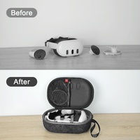 Protective Vr Storage Bag for Apple Vision Pro / Meta Quest 3 Glasses - Grey thumbnail