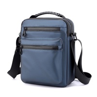 Men Oxford Cloth Crossbody Chest Bag Sporty And Versatile - Black thumbnail
