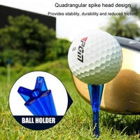30 Adjustable Golf Tees with 83mm Height Limit - Set of 30 - Orange thumbnail