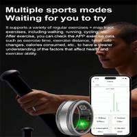 Smart Ring With Heart Rate Blood Oxygen Sleep Tracking - R18 Size 9 - Gold thumbnail