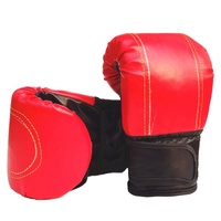 Half-Finger Boxing Gloves For Adults - Ideal For Fighting And Punching - Black thumbnail