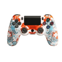 Wireless Bluetooth Game Controller for Ps4 with Dual Vibration and Light Strip - Black thumbnail