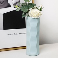 Wave Drop-proof Imitation Porcelain Vase - Simple Home Decor - Pink thumbnail