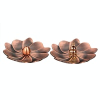 Vintage Alloy Incense Burner - Creative Sandalwood Furnace for Bedroom - Red Copper thumbnail