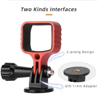 Universal Metal Bracket Adapter for Dji Pocket 3 with Screw - Red thumbnail