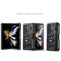 Foldable Shockproof Phone Case for Samsung Galaxy z Fold 4 / 5g - White thumbnail